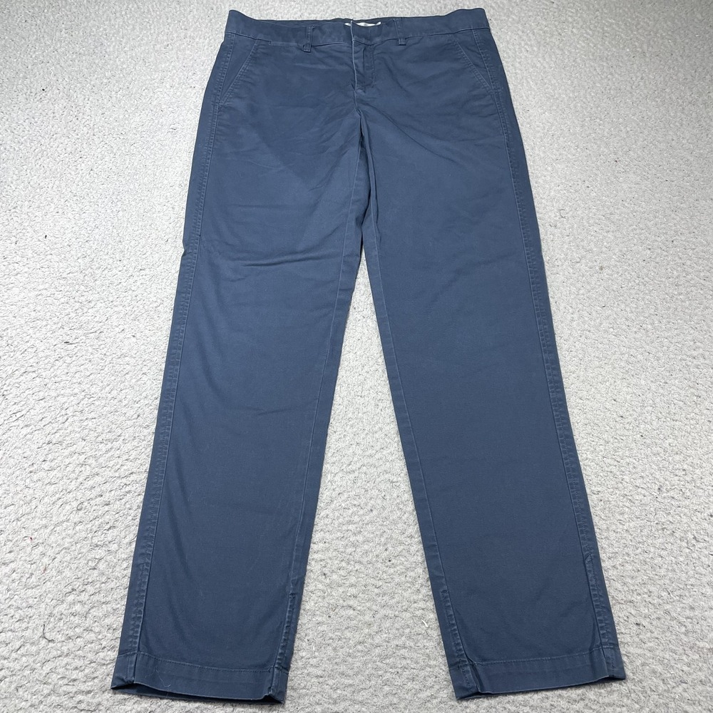 Vince Pants Womens 6 Blue Stretch Twill Chino Straight‎ Leg Casual Work Office